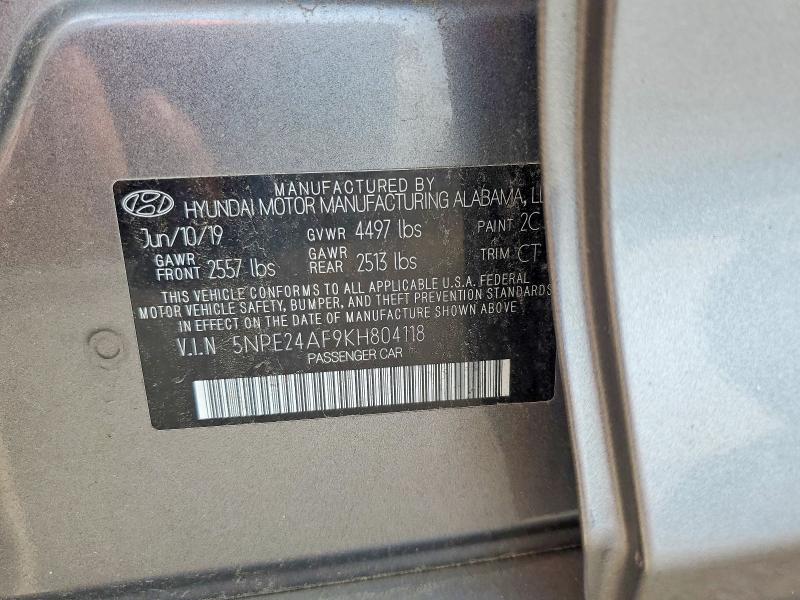 Продажа на аукционе авто 2019 Hyundai Sonata, vin: 5NPE24AF9KH804118, номер лота: 65113306