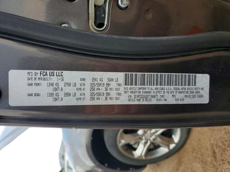 Aukcja sprzedaży 2016 Dodge Journey, vin: 3C4PDDGG2GT190071, numer aukcji: 63370156
