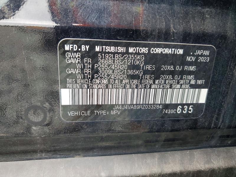 Aukcja sprzedaży 2024 Mitsubishi Outlander, vin: JA4J4VA89RZ033284, numer aukcji: 63675056