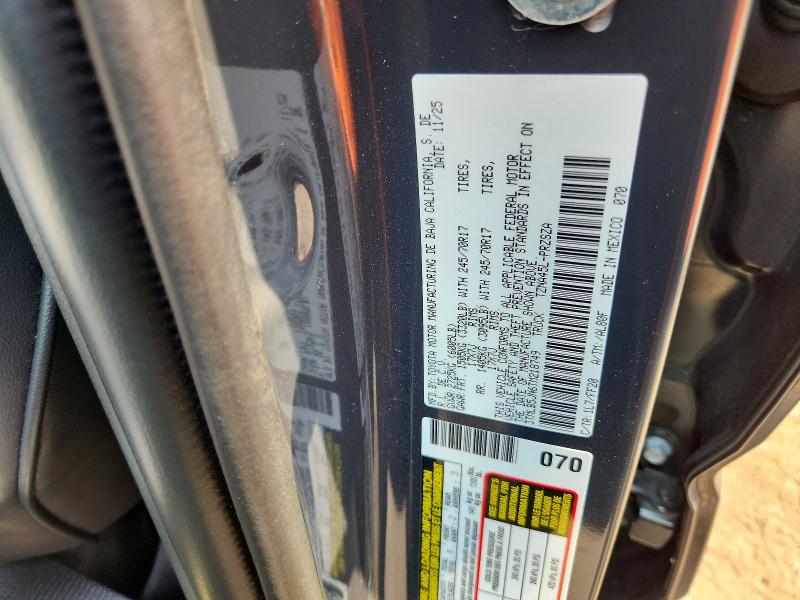 64020816 :رقم المزاد ، 3TMLB5JN6TM218749 vin ، 2026 Toyota Tacoma مزاد بيع