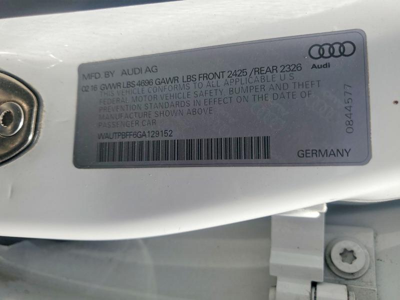Продаж на аукціоні авто 2016 Audi A3, vin: WAUTPBFF6GA129152, номер лоту: 64405616