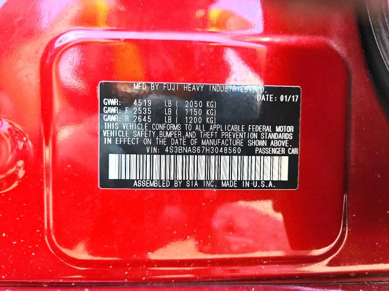 Aukcja sprzedaży 2017 Subaru Legacy, vin: 4S3BNAS67H3048560, numer aukcji: 64194946