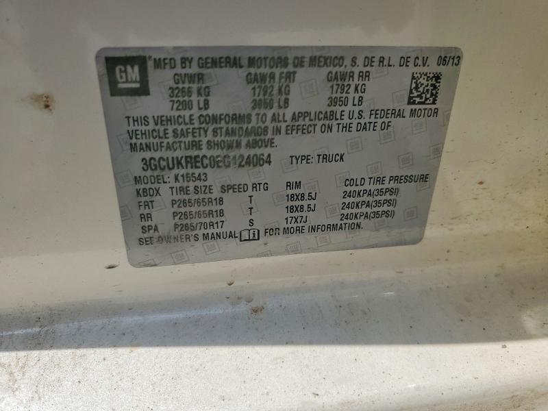 64286906 :رقم المزاد ، 3GCUKREC0EG124064 vin ، 2014 Chevrolet Silverado مزاد بيع