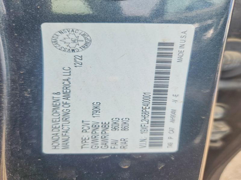 Продаж на аукціоні авто 2023 Honda Civic, vin: 19XFL2H58PE400001, номер лоту: 64929166