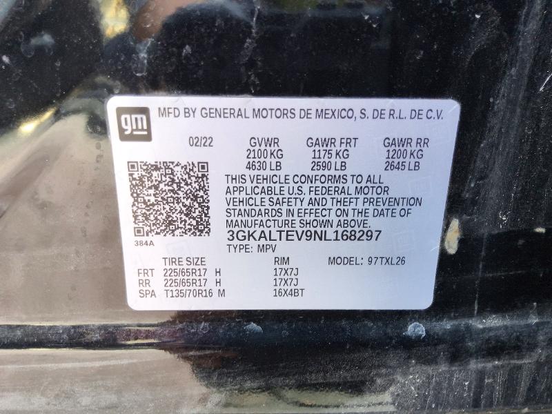 Продаж на аукціоні авто 2022 Gmc Terrain, vin: 3GKALTEV9NL168297, номер лоту: 64515666