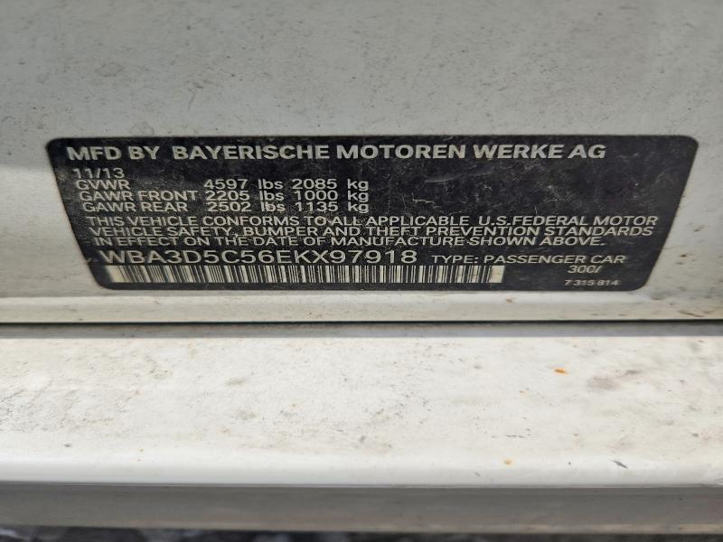 63293776 :رقم المزاد ، WBA3D5C56EKX97918 vin ، 2014 Bmw 328 مزاد بيع