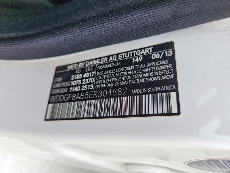 64933826 :رقم المزاد ، WDDGF8AB5ER304882 vin ، 2014 Mercedes-benz C مزاد بيع