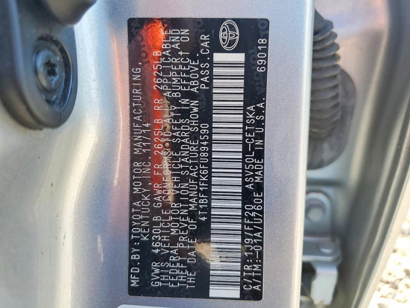 Aukcja sprzedaży 2015 Toyota Camry, vin: 4T1BF1FK6FU894590, numer aukcji: 63315436