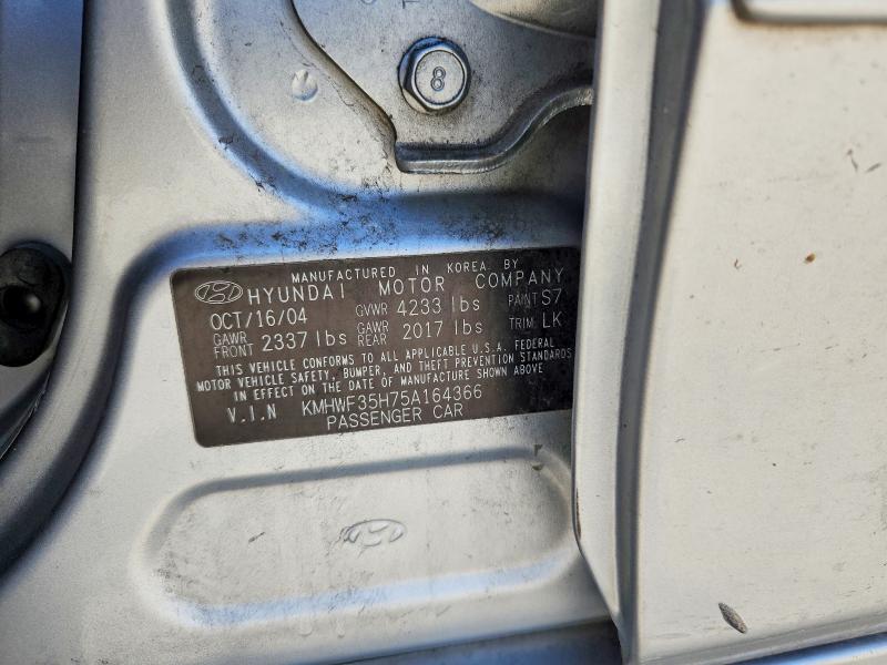 Aukcja sprzedaży 2005 Hyundai Sonata, vin: KMHWF35H75A164366, numer aukcji: 66735336