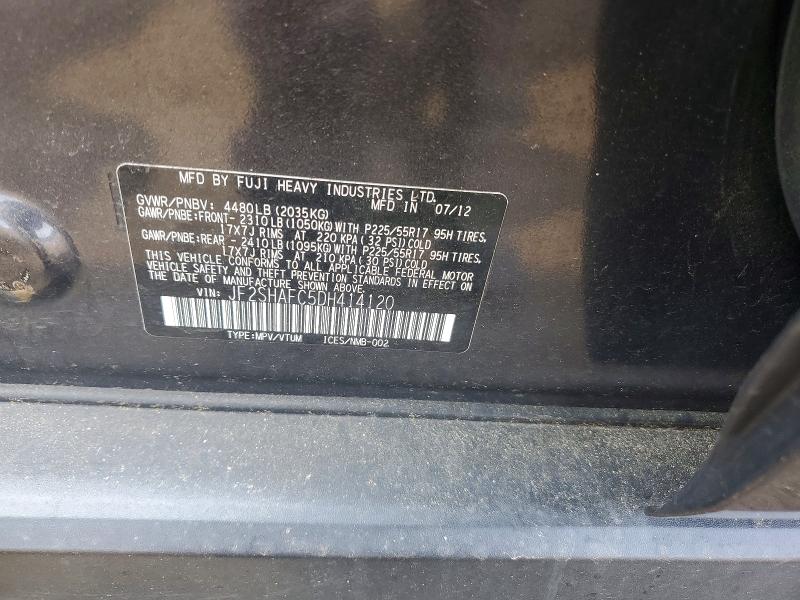 Продаж на аукціоні авто 2013 Subaru Forester, vin: JF2SHAFC5DH414120, номер лоту: 64337956