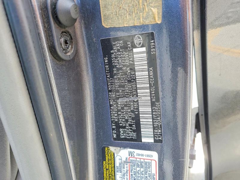 Aukcja sprzedaży 2007 Toyota Camry, vin: 4T1BE46K97U657226, numer aukcji: 65331896