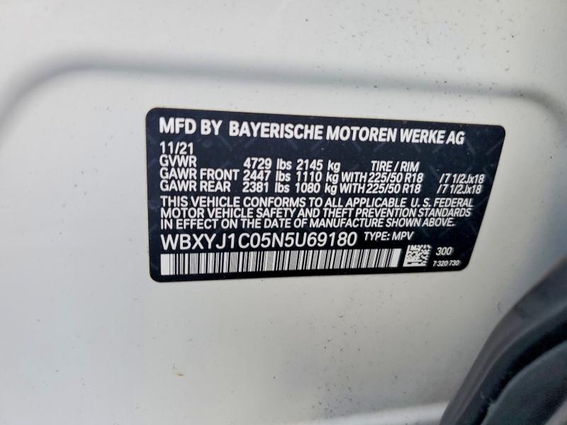 Продаж на аукціоні авто 2022 Bmw X2, vin: WBXYJ1C05N5U69180, номер лоту: 53345726