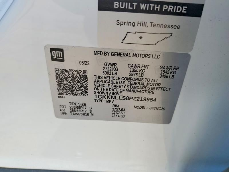 Продажа на аукционе авто 2023 Gmc Acadia, vin: 1GKKNLLS8PZ219954, номер лота: 63710486