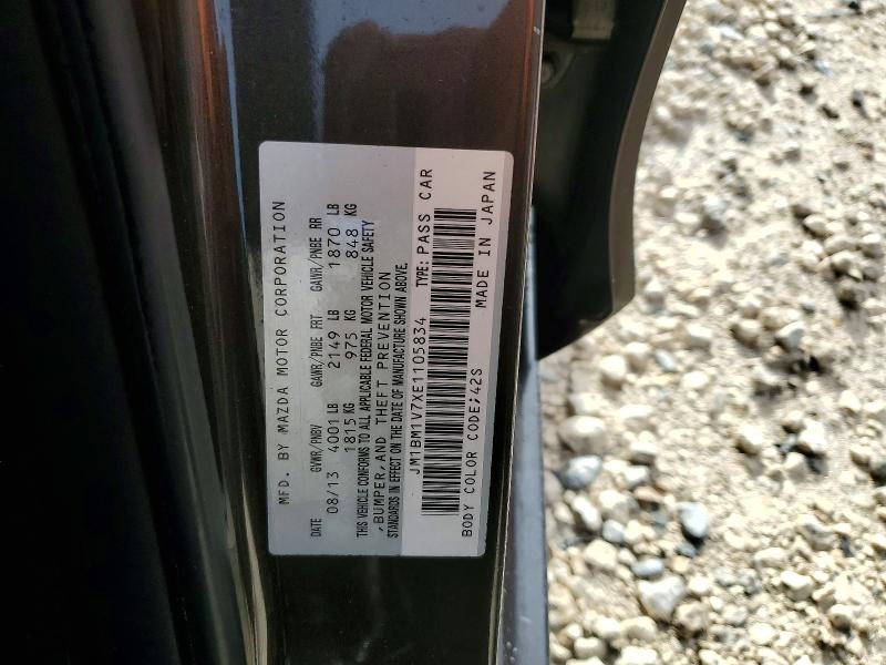 Продажа на аукционе авто 2014 Mazda 3, vin: JM1BM1V7XE1105834, номер лота: 67320416