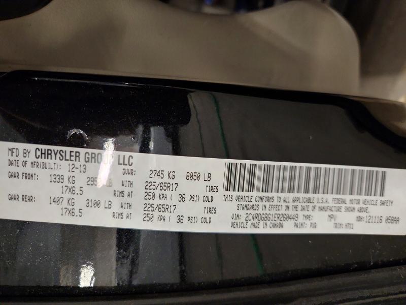 Продажа на аукционе авто 2014 Dodge Grand Caravan, vin: 2C4RDGBG1ER260449, номер лота: 64533726