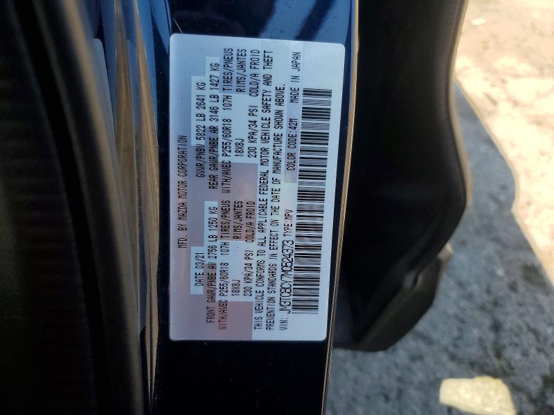 Продажа на аукционе авто 2021 Mazda Cx-9, vin: JM3TCBCY7M0524373, номер лота: 64451296