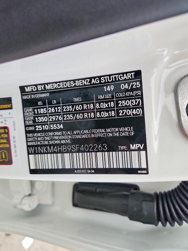 Продаж на аукціоні авто 2025 Mercedes-benz Glc, vin: W1NKM4HB9SF402263, номер лоту: 63424476