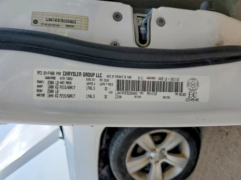 Продажа на аукционе авто 2011 Jeep Compass, vin: 1J4NT4FB7BD284603, номер лота: 63983826
