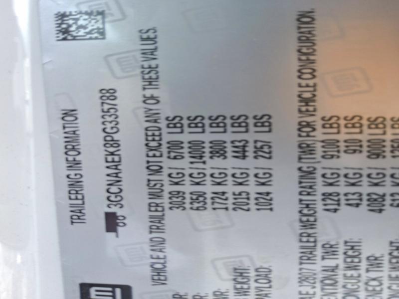 Aukcja sprzedaży 2023 Chevrolet Silverado, vin: 3GCNAAEK8PG335788, numer aukcji: 61297606