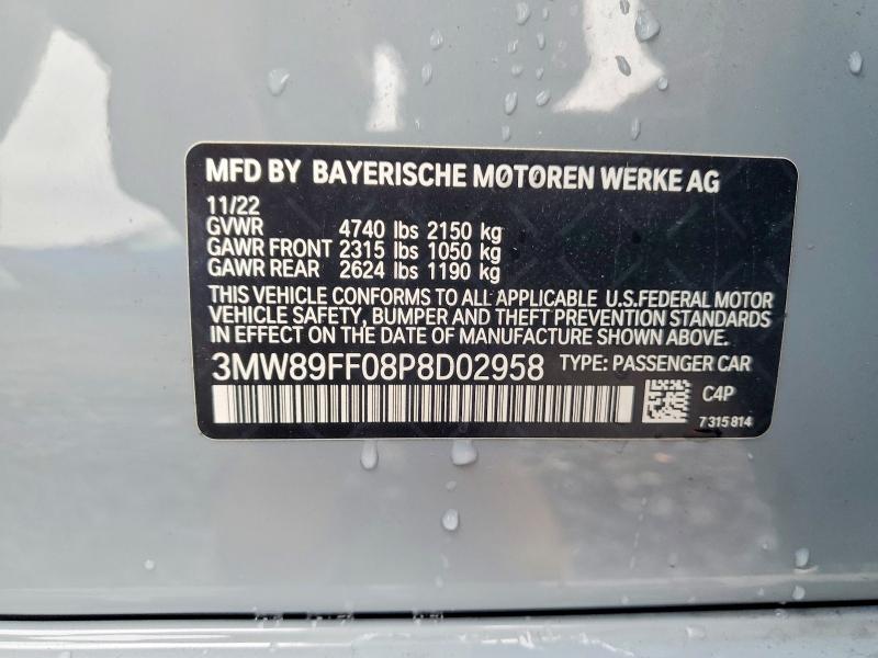 Aukcja sprzedaży 2023 Bmw 330xi, vin: 3MW89FF08P8D02958, numer aukcji: 65348296