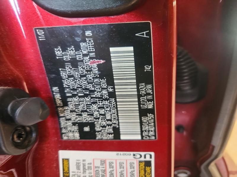 Aukcja sprzedaży 2008 Lexus Gx, vin: JTJBT20X380155644, numer aukcji: 65273336