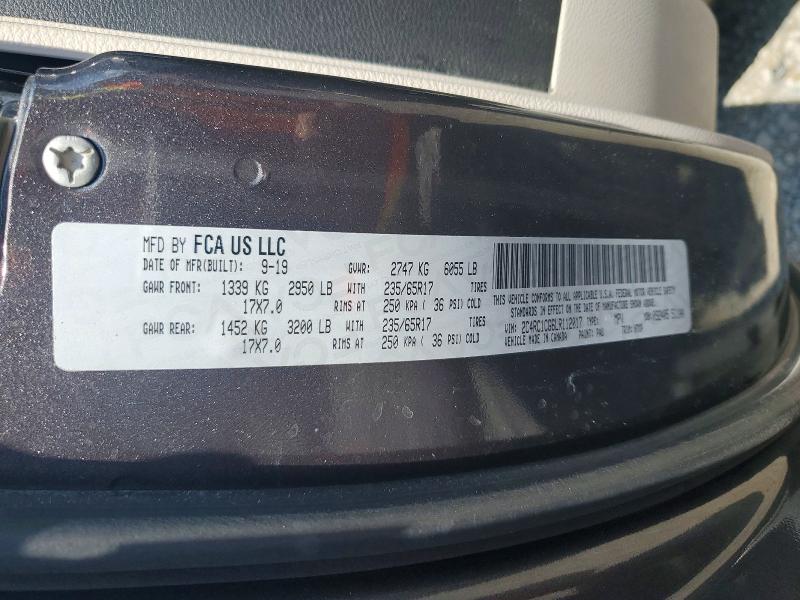 66273436 :رقم المزاد ، 2C4RC1CG6LR112017 vin ، 2020 Chrysler Voyager مزاد بيع