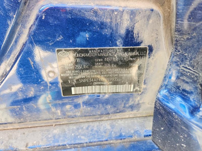67105726 :رقم المزاد ، 5NPE34AF4KH739935 vin ، 2019 Hyundai Sonata مزاد بيع