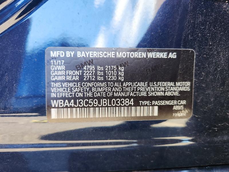 Aukcja sprzedaży 2018 Bmw 430xi, vin: WBA4J3C59JBL03384, numer aukcji: 66313316