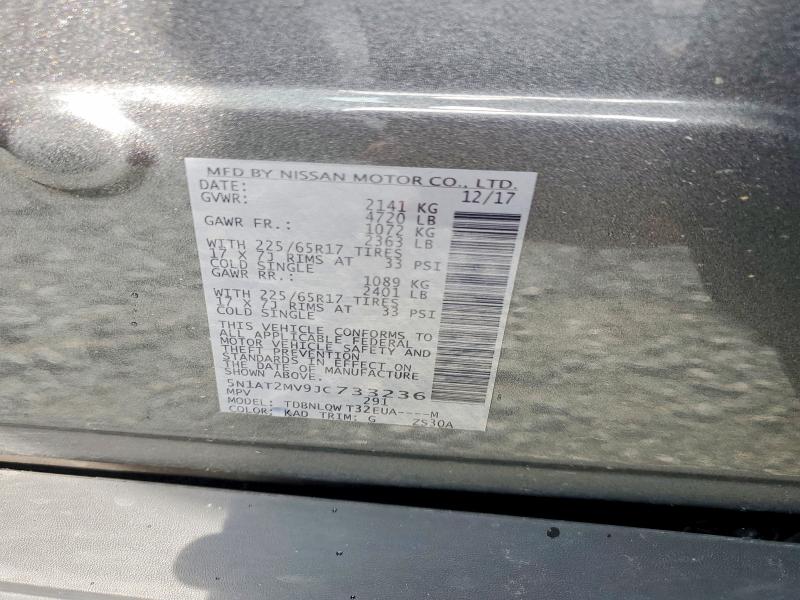 Aukcja sprzedaży 2018 Nissan Rogue, vin: 5N1AT2MV9JC733236, numer aukcji: 63829286