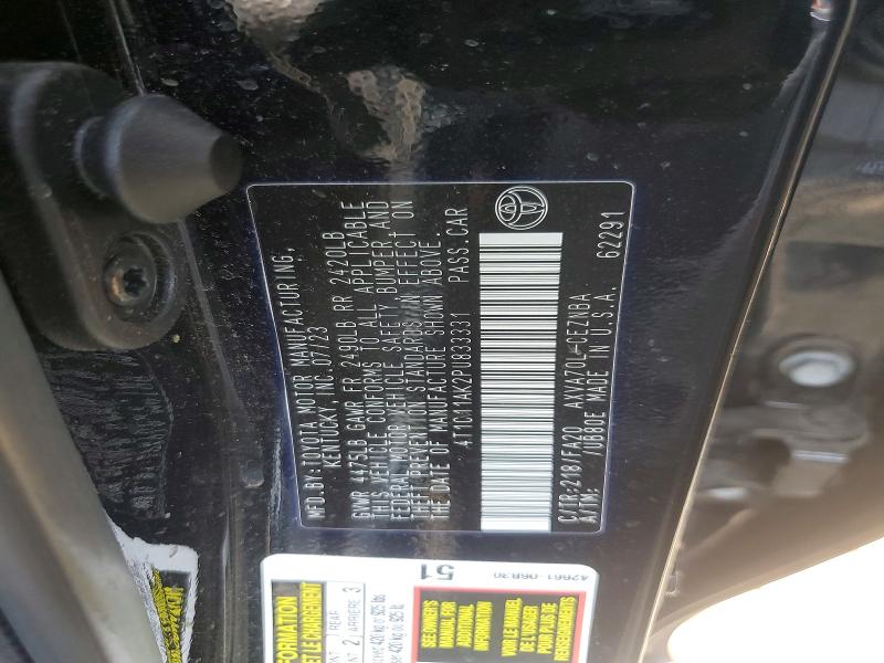 65103826 :رقم المزاد ، 4T1C11AK2PU833331 vin ، 2023 Toyota Camry مزاد بيع