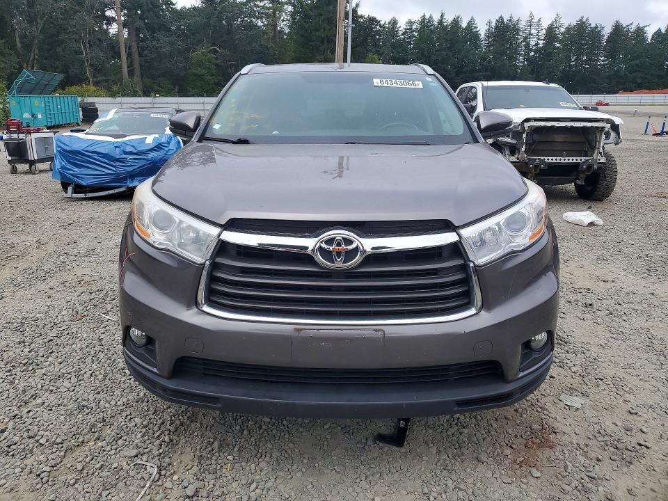 Aukcja sprzedaży 2014 Toyota Highlander, vin: 5TDJKRFH3ES037158, numer aukcji: 64343066