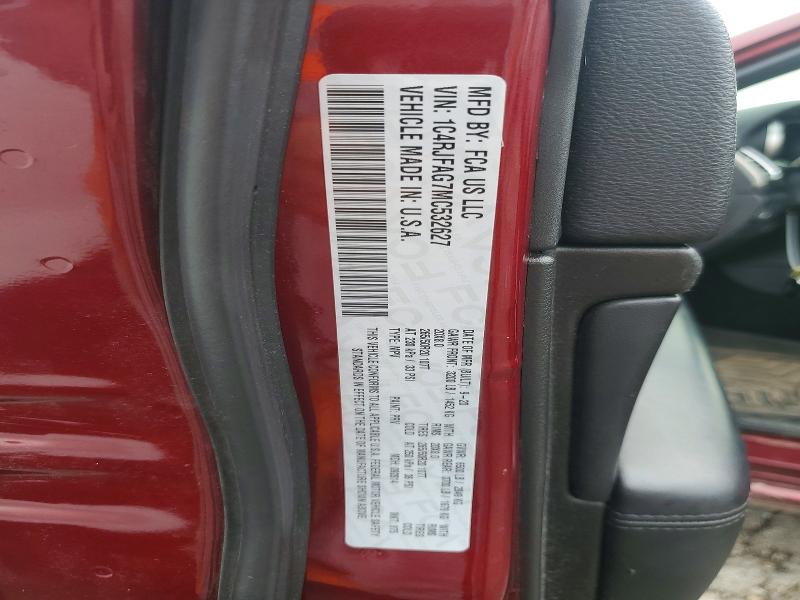 64333206 :رقم المزاد ، 1C4RJFAG7MC532627 vin ، 2021 Jeep Grand Cherokee مزاد بيع
