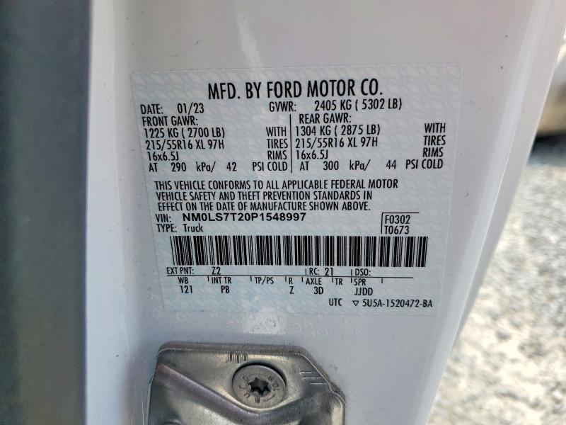 66248576 :رقم المزاد ، NM0LS7T20P1548997 vin ، 2023 Ford Transit Connect مزاد بيع