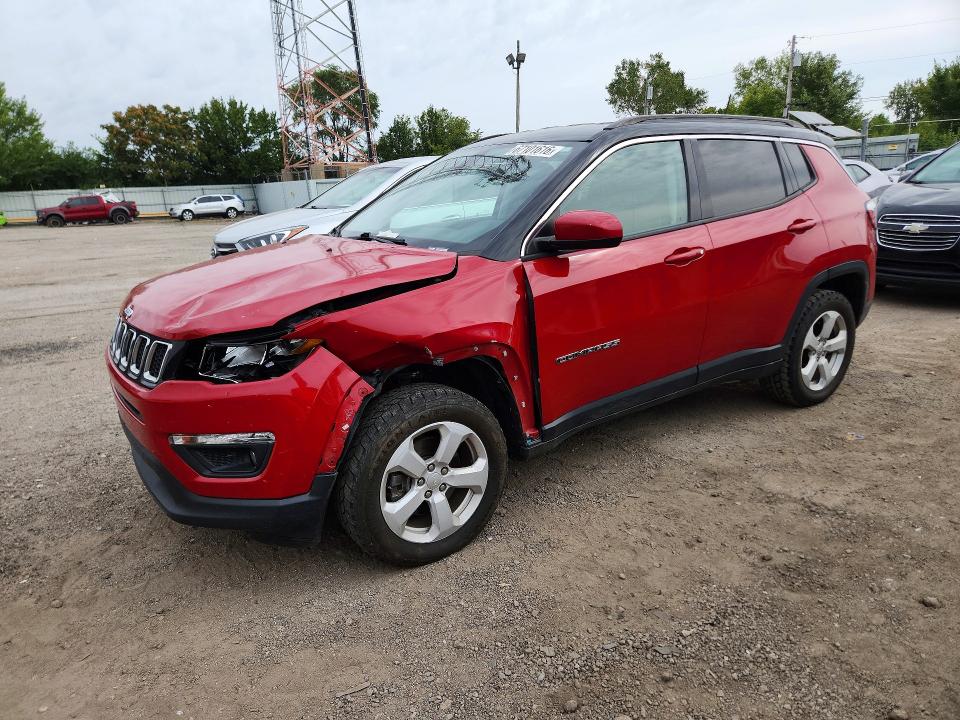 2018 Jeep Compass მანქანა იყიდება აუქციონზე, vin: 3C4NJDBB6JT456825, აუქციონის ნომერი: 67101616