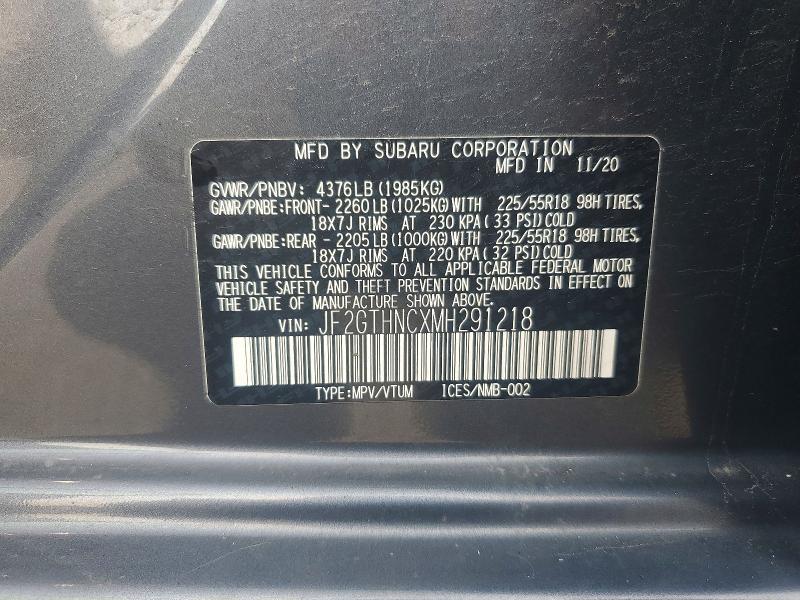 Продажа на аукционе авто 2021 Subaru Crosstrek, vin: JF2GTHNCXMH291218, номер лота: 64591346