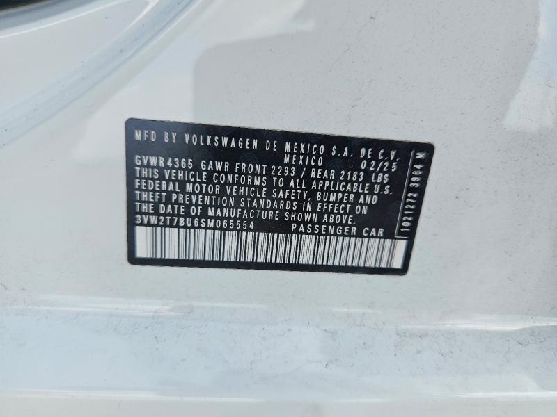 Продаж на аукціоні авто 2025 Volkswagen Jetta, vin: 3VW2T7BU6SM065554, номер лоту: 67283546