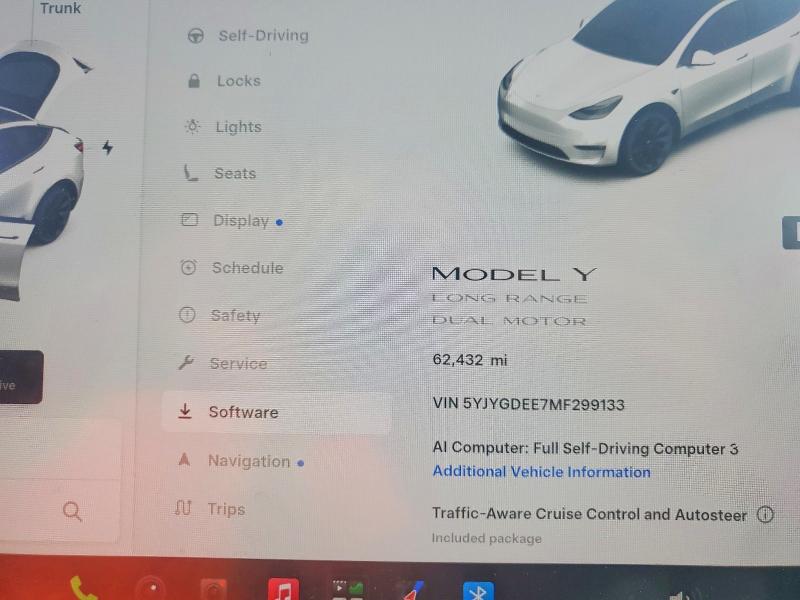 Aukcja sprzedaży 2021 Tesla Model Y, vin: 5YJYGDEE7MF299133, numer aukcji: 65219806
