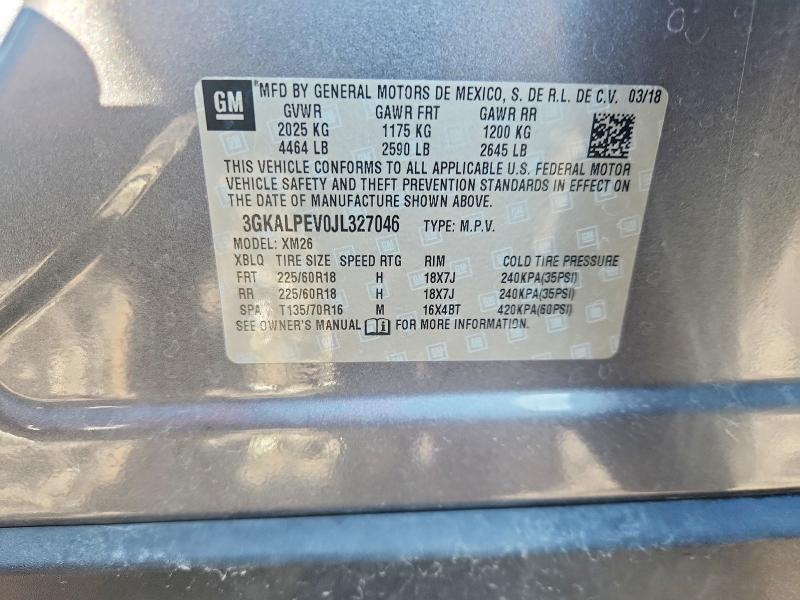 Продаж на аукціоні авто 2018 Gmc Terrain, vin: 3GKALPEV0JL327046, номер лоту: 65030026