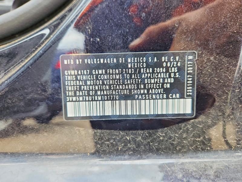 Продаж на аукціоні авто 2024 Volkswagen Jetta, vin: 3VW5M7BU1RM101770, номер лоту: 63994716