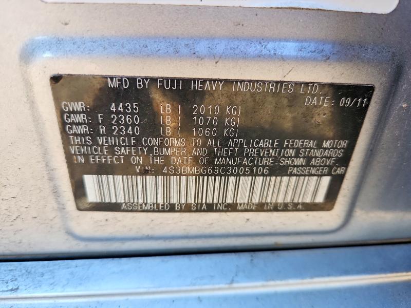 Продаж на аукціоні авто 2012 Subaru Legacy, vin: 4S3BMBG69C3005106, номер лоту: 66440936