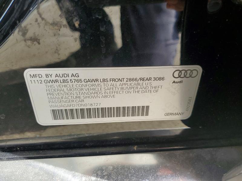 Продажа на аукционе авто 2013 Audi A8, vin: WAUAGAFD7DN018727, номер лота: 64240386