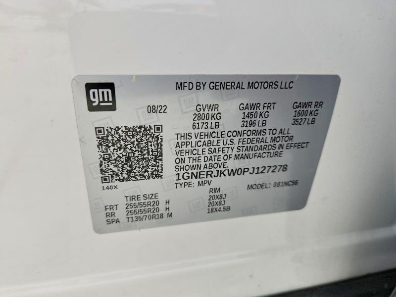 Продажа на аукционе авто 2023 Chevrolet Traverse, vin: 1GNERJKW0PJ127278, номер лота: 66545006