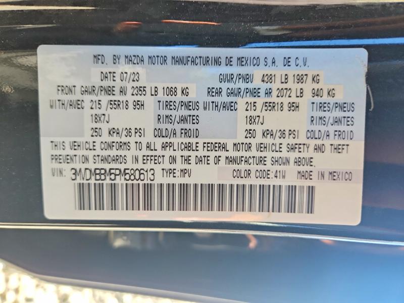 Aukcja sprzedaży 2023 Mazda Cx-30, vin: 3MVDMBBM5PM580613, numer aukcji: 65498346