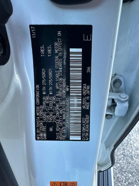 Aukcja sprzedaży 2018 Lexus Lx, vin: JTJHY7AX8J4264042, numer aukcji: 64303396