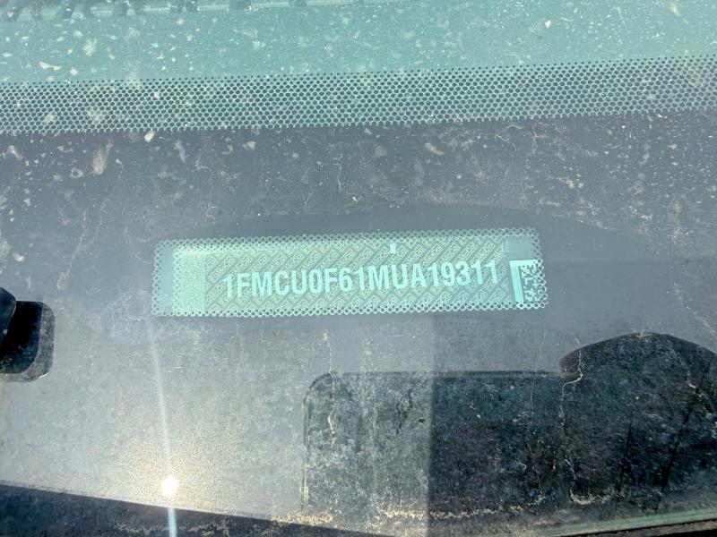 2021 Ford Escape მანქანა იყიდება აუქციონზე, vin: 1FMCU0F61MUA19311, აუქციონის ნომერი: 64403286
