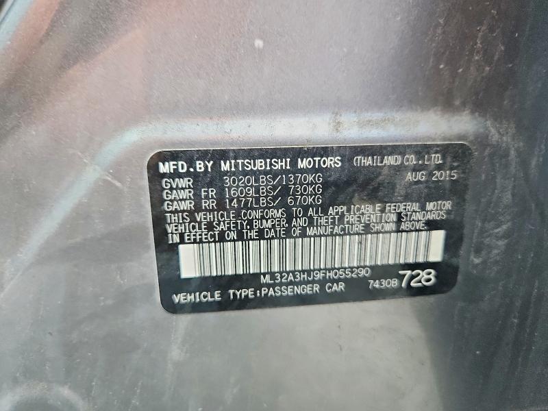 Продажа на аукционе авто 2015 Mitsubishi Mirage, vin: ML32A3HJ9FH055290, номер лота: 63896986
