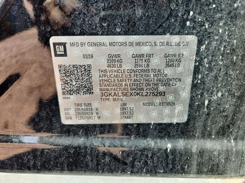 Aukcja sprzedaży 2019 Gmc Terrain, vin: 3GKALSEX0KL275293, numer aukcji: 65196016