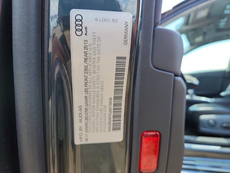 Aukcja sprzedaży 2018 Audi A4, vin: WAUENAF43JA019836, numer aukcji: 63351696