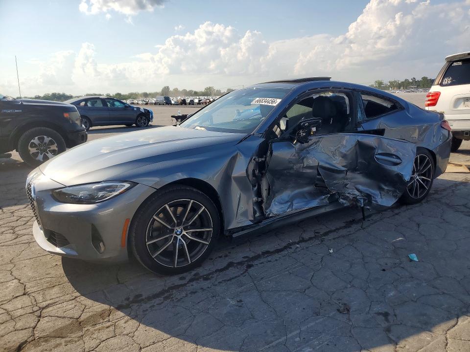 2022 Bmw 430i მანქანა იყიდება აუქციონზე, vin: WBA53AP03NCJ25554, აუქციონის ნომერი: 66834456