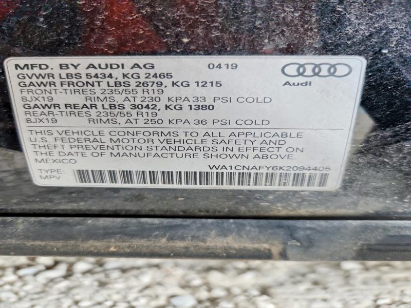 Aukcja sprzedaży 2019 Audi Q5, vin: WA1CNAFY6K2094405, numer aukcji: 67300656